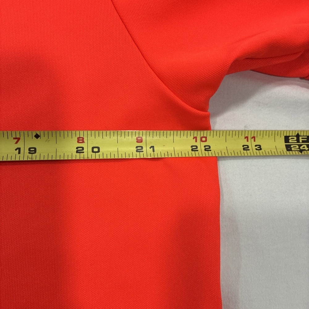 Under Armour Heatgear Polo Shirt Men's Large Loose Fit Short Sleeve Orange - Picture 9 of 13